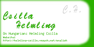 csilla helmling business card